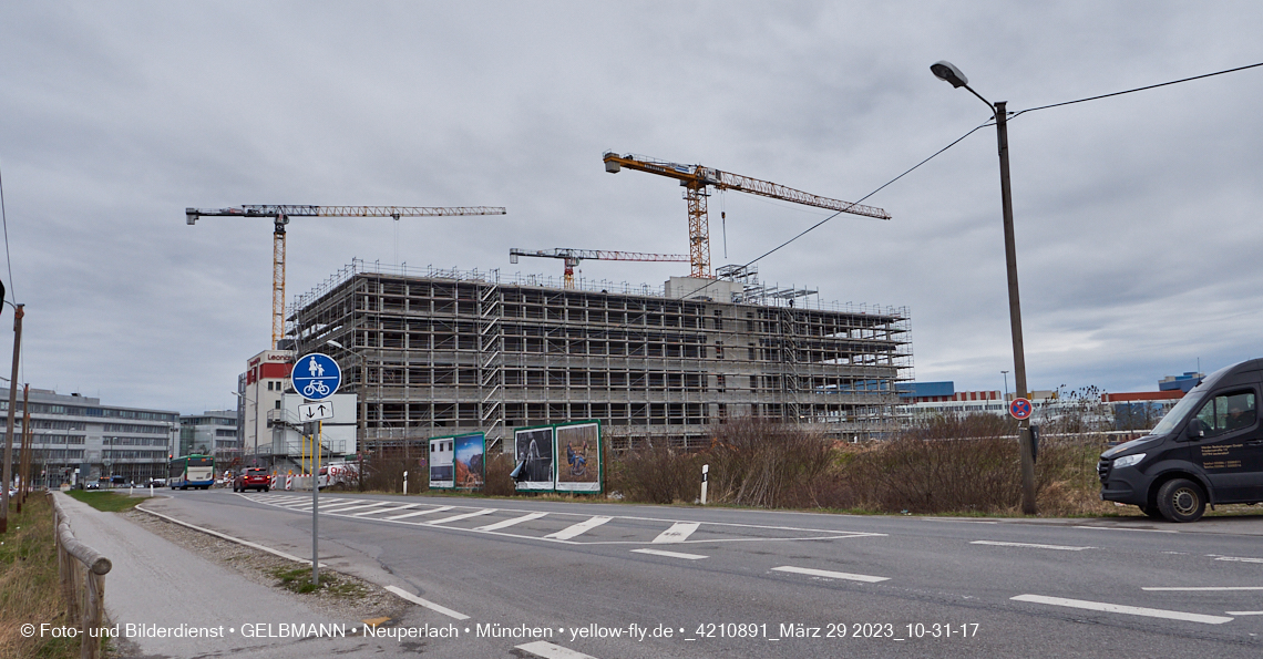 29.03.2023 - Baustelle REVO und Umgebung in Neuperlach